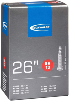 SCHWALBE - CÃ¡MARA DE AIRE PARA BICICLETA (26", SV13)