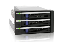 Icy Dock MB153SP-B storage drive enclosure 3.5" Black 3x3.5" in 2x5.25" SATA precio