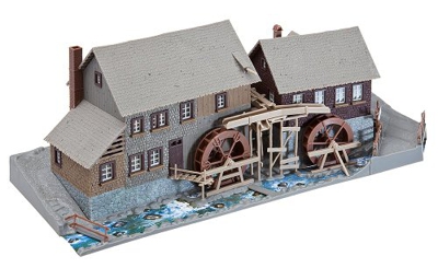 FALLER Hexenloch Water Mill Model Kit w/ Motor I HO Gauge 130388