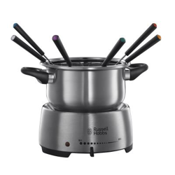 Russell Hobbs 22560-56 Fiesta - Fondue eléctrica, cuenco de 2 l para fundir chocolate o queso, 6 tenedores de... en oferta