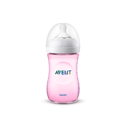Biberón natural Philips Avent SCF034/17 260 ml 1 mes Rosa en oferta