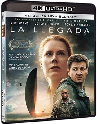 LA LLEGADA BLU RAY 4K NUEVO ( SIN ABRIR ) AMY ADAMS JEREMY RENNER F. WHITAKER