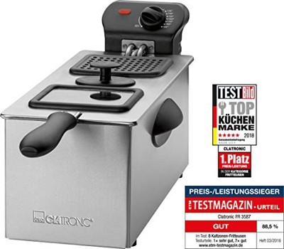 Freidora Clatronic Acero Inoxidable 3 Litros FR3587