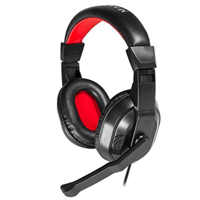 Mars Gaming MRH0 - Auriculares gaming con micrófono para PC ,40 mm con neo #6596