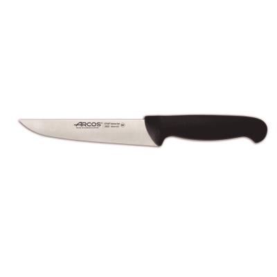 Cuchillo de cocina Arcos Colour - Prof  290525 de acero inoxidable Nitrum y mango ergonómico de Polipropileno de COLOR  negro y hoja de 13 cm, funda display