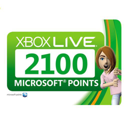 Tarjeta 2100 LIVE! Points Xbox 360 en oferta