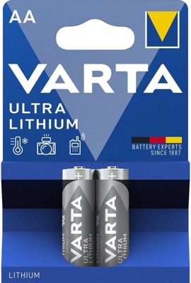 Pilas 1x2 Varta Lithium Mignon AA LR 6