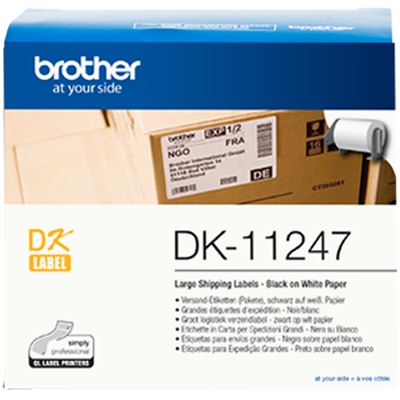 Brother DK11247 DK-11247 - Schwarz auf Weiß - 103 x 164 mm 180 Etikett en 1
