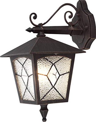 Lámpara de pared Globo, Modelo  exterior ATLANTA aluminio negra 3125
