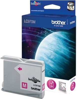 TINTA COLOR MAGENTA LC970 CARTUCHO ROSA NONOEMBROTHER LC970M COMPATIBLE DCP MFC