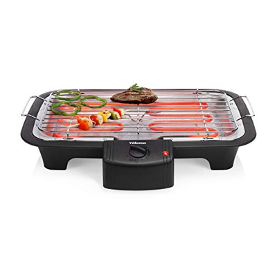 Parrilla barbacoa eléctrica de mesa BQ-2813 38x22 cm 2000 W negra