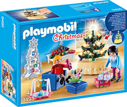 PLAYMOBIL 9495 Christmas Weihnachtliches Wohnzimmer mit Licht Weihnachten características