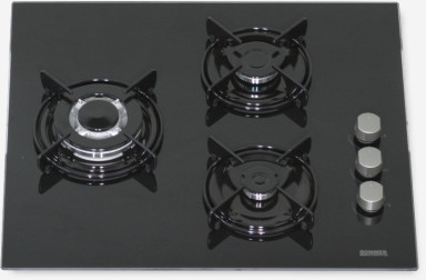 Encimera Cristal gas indep. Rommer VG3FGBUT