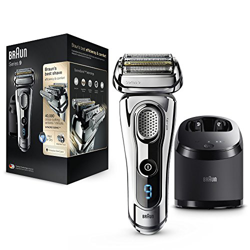 Braun Series9 Rasierer 9295cc Wet/Dry chrom Inkl. Reinigungsstation & Reise Etui en oferta
