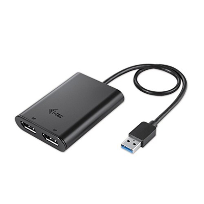 I-Tec USB 3.0/ Usb-C para Doble Puerto de Pantalla Vídeo Adaptador, 2x (1x
