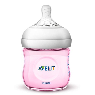 Biberón natural Philips Avent SCF031/17 125 ml 0 meses Rosa