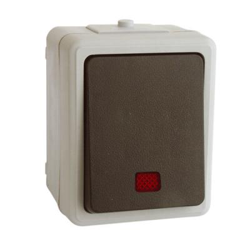 Pulsador de superficie luminoso y estanco precio