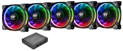 Thermaltake Riing 12 RGB Plus TT Premium Edition 5 Pack (5x120mm, 500-1500 RPM)