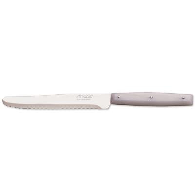 Cuchillo de mesa Arcos de Mesa 370700 monoblock de una pieza de acero inoxidable  y hoja de 13 cm en caja