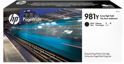 Cartucho original HP PageWide 981Y negro de alto rendimiento en oferta