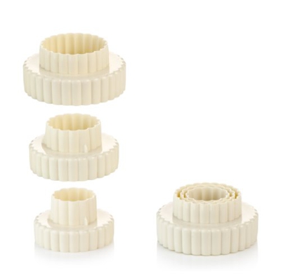 TESCOMA TAGLIABISCOTTI DOPPIO TAGLIO TONDI FESTONATI 6 MISURE Delicia 630861