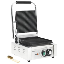Grill parrilla estriada vidaXL, Acero Inoxidable 1800 W 32x41x19 cm precio