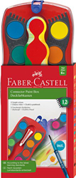Faber-Castell Farbkasten Wasserfarbe Deckfarbkasten Connector 12 Farben  precio