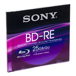 Sony BNE25SL Blu-Ray Disc 25GB BD-RE SL características