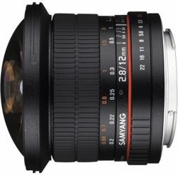 Samyang 12mm f2.8 Ed Como NCS Imagen COMPLETA LENTE OJO DE PEZ : Sony / Minolta precio