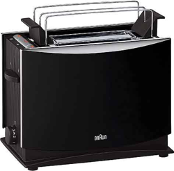 Braun Multi Toast Tostadora eléctrica, 1000 W, Plástico, 2 Ranuras, Negro características