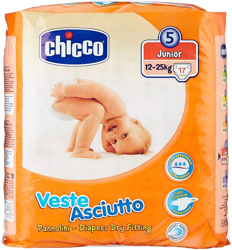 Chicco Dry Fit Advanced Talla 5 Junior 12-25kg 17 Pañales Bebé Pañal en oferta