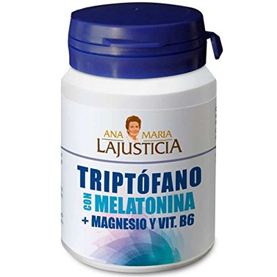TRIPTOFANO con MELATONINA + MAGNESIO + VITAMINA B 3x60cps. ANA MARIA LAJUSTICIA