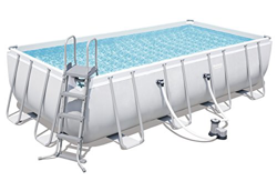 Bestway Power Steel Rectangular Pool Set 549 x 274 x 122 cm Marco de Acero Juego de Piscina con Bomba de Filtro y Accesorios precio