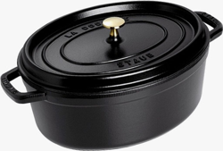 Staub Cazuela ovalada 33 x 28 cm negro en oferta