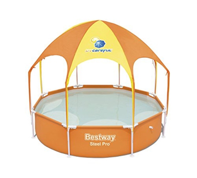 Bestway Piscina de juego y chapoteo con sombra 244x51 cm 56432