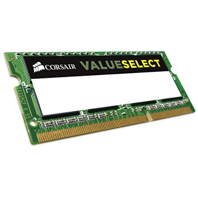 Corsair Value Select - Módulo de Memoria SODIMM de 4 GB (1 x 4 GB, DDR3, 1600 MHz, CL11) (CMSO4GX3M1C1600C11)