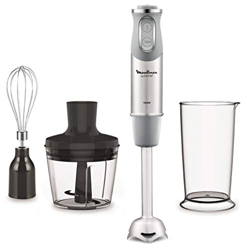 Moulinex QuickChef DD655D10 Batidora de Mano de 1000 W, con Regulador de 10 Velocidad Turbo con 2 Accesorios para Picar y para Montar y Vaso Medidor,  características