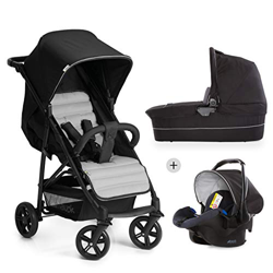 Hauck Rapid 4 Plus Trio Set - Carrito de bebe 3 in 1, de 0 meses a 25 kg, adaptable a Isofix, capazo, respaldo reclinable, manillar ajustable en altur precio
