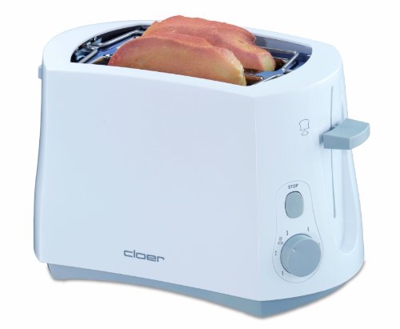 Cloer 331, Tostadora, Blanco, 17x28x18 cm