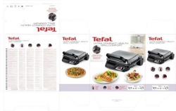 Tefal Ultra Compact 600 Comfort GC3060 Parrilla Eléctrica De Doble Cara, 2000 W, Acero Inoxidable/Aluminio, Plateado/Negro en oferta