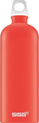 Sigg Lucid Scarlet Touch, diseño 1 L, Aluminio, sin BPA Botella, Rojo, 1.0 l