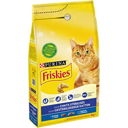 Friskies Sterilized Cats con salmón y verduras - 4 kg características
