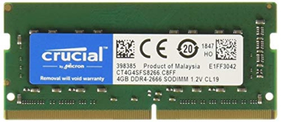 CT4G4SFS8266 módulo de memoria 4 GB DDR4 2666 MHz, Memoria RAM