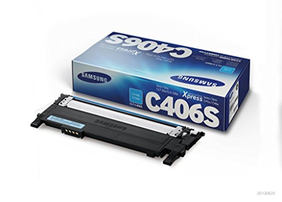 Cartucho de tóner Samsung CLT-C406S cian