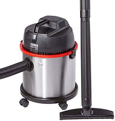 INOX 1520+ 1500 W Aspiradora de tambor Seca y húmeda Bolsa para el polvo 20 L, Aspiradora en húmedo y en seco