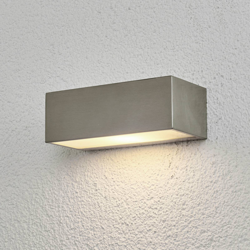 Lámpara pared ext acero inox cuadrada Leonora características