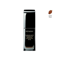 Flawless Satin Foundation Sensai 206 Brown Beige #9F4e29 en oferta
