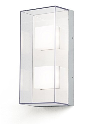 Aplique rectangular de pared exterior LED Sanremo