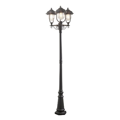 Farola romántica 3 puntos PARMA, negro