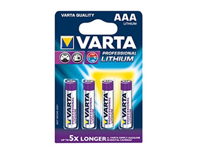Varta AAA 1.5V Single-Use Battery Litio 1,5 V - Pilas (Single-Use Battery, AAA, Litio, Cilíndrico, 1,5 V, 4 Pieza(s))